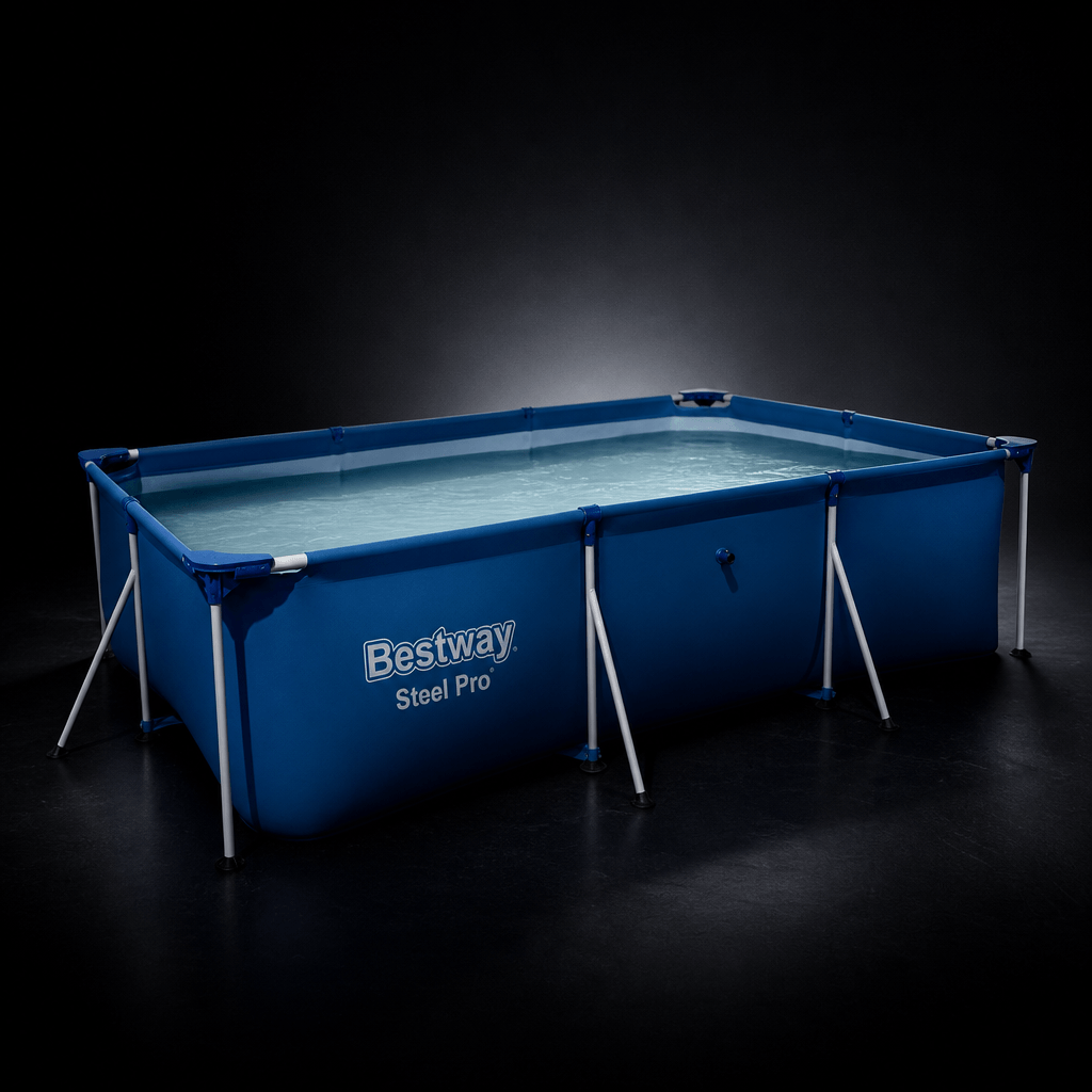 Piscina Rectangular Familiar 2,59m x 1,70m – Estructura de Acero, 880 Litros