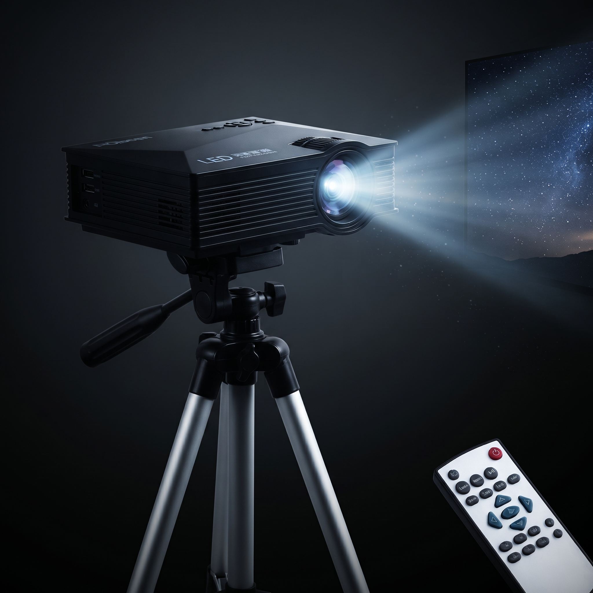 Mini Proyector Portátil 1800 Lúmenes — Cine en Casa para Películas, Series y Videojuegos — foto 3